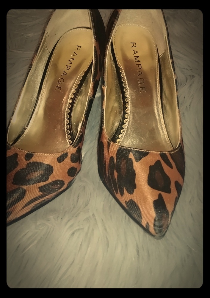 Leopard print heels